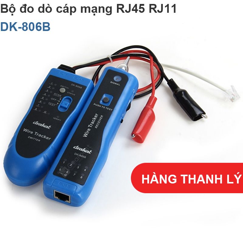 Máy đo và dò vị trí đứt cáp mạng RJ45, RJ11 Drakat DK-806B