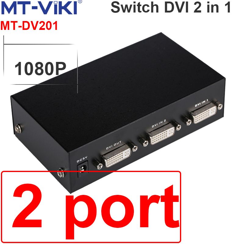  Bộ gộp DVI 4 vào 1 - Switch DVI 4 in 1 out MT-VIKI MT-DV401 