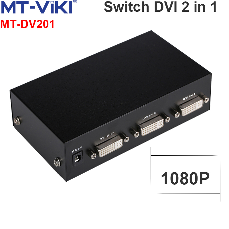 Bộ gộp DVI 2 vào 1 - Switch DVI 2 in 1 out MT-VIKI MT-DV201