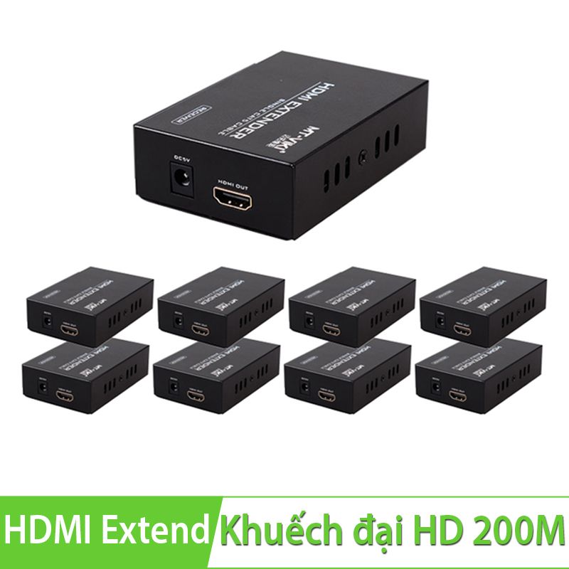  Bộ chia HDMI 1x8 khuếch đại 200M qua cáp mạng MT-ED108 