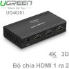 Bộ chia cổng HDMI 1 ra 2 4K 30Hz 3D Ugreen 40201