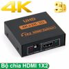 Bộ chia HDMI 1 ra 2 hỗ trợ 4K UHD - HDMI splitter 1 in 2 out support 4K