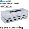 Bộ chia HDMI V1.4 4K30Hz 3D 4 cổng DTECH DT-7144A