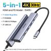 Bộ chia USB typeC ra HDMI 4K@30Hz và USB 3.0 USB 2.0 sạc 100W chính hãng Ugreen 15495