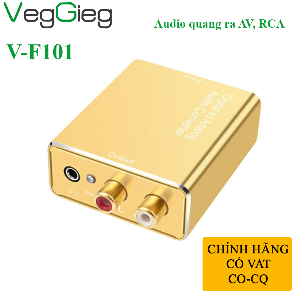 Bộ chuyển đổi âm thanh Quang Optical Coaxial sang AV-RCA Veggieg V-F101