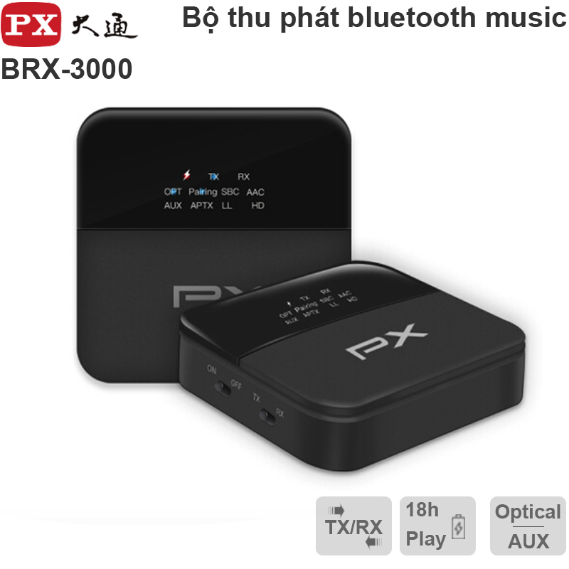 Bộ thu phát âm thanh bluetooth 5.0 transmitter & receiver HIFI âm thanh 5.1 PX BRX-3000 mini