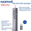 Bút trình chiếu kỹ thuật số Spotlight dùng cho màn hình led, máy chiếu, tivi chính hãng NORWII N95s Pro