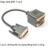 Cáp chia DVI-I Male to 2 x DVI-I Female, Cáp DVI phụ kiện điện tử