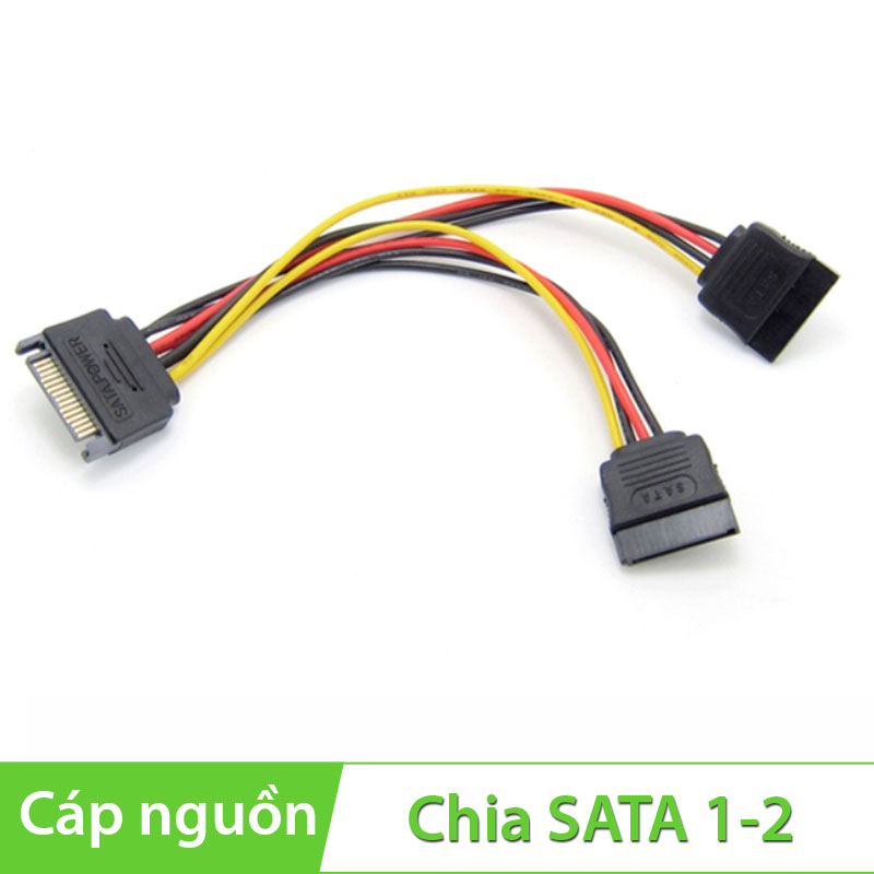 Cáp chia nguồn SATA 1 ra 2