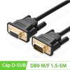 Cáp RS232 DB9 COM9 nối thẳng 1 đầu cái 1 đầu đực male - female UGREEN 1.5M 2M 3M 5M