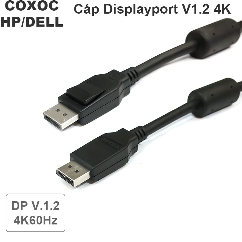 Dây cáp Displayport sang Displayport V1.2 4K@60Hz BizLink OEM chuyên dụng cho màn hình Dell HP 1.8M