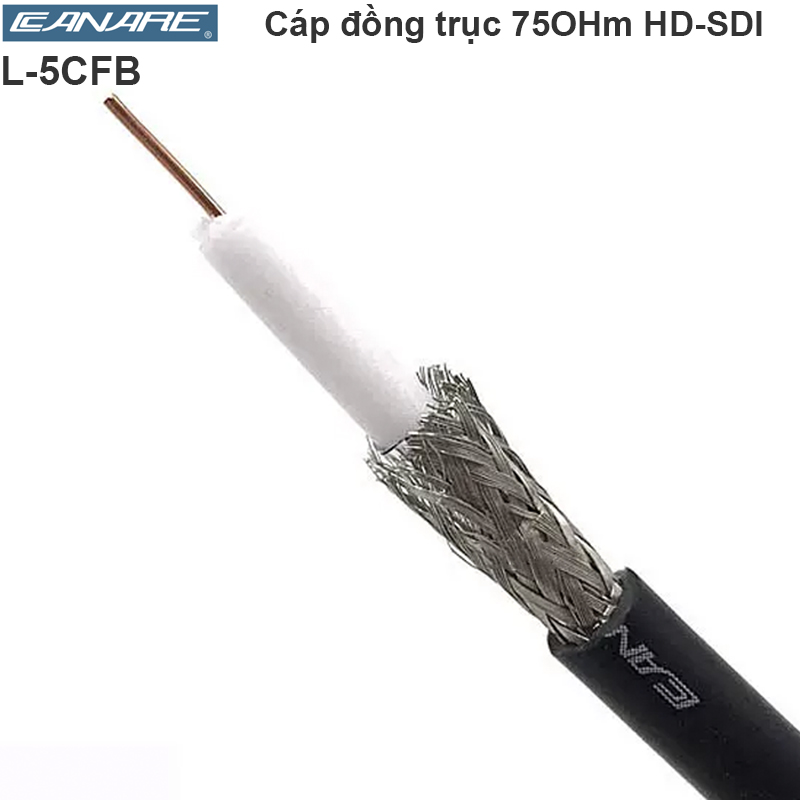 Cáp Coaxial 75OHm đồng trục kỹ thuật số HD-SDI Canare L-5CFB