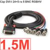 Cáp DVI-I 24+5 to RGBHV 5BNC 1.5M 3M 5M