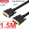 Cáp DVI-D 24+1 full 1080P Unitek 1.5M 3M 5M 10M 15M 20M