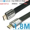 Cáp HDMI 2.0 dẹt mỏng 4K Ultra HD Choseal 1.8M 3M 5M 10M 15M 20M