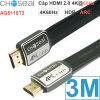 Cáp HDMI 2.0 dẹt mỏng 4K Ultra HD Choseal 1.8M 3M 5M 10M 15M 20M