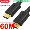 Cáp HDMI sang HDMI 2 đầu đực V1.4 4Kx2K 30Hz Unitek 1 mét đến 70m UNITEK chính hãng