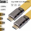 Cáp HDMI 2.0a 36Gbps dẹt mỏng Jasun JS010 hỗ trợ 4Kx2K 60FPS 3D 1M 1.5M 2M 3M 5M 8M 10M 12M 15M 20M