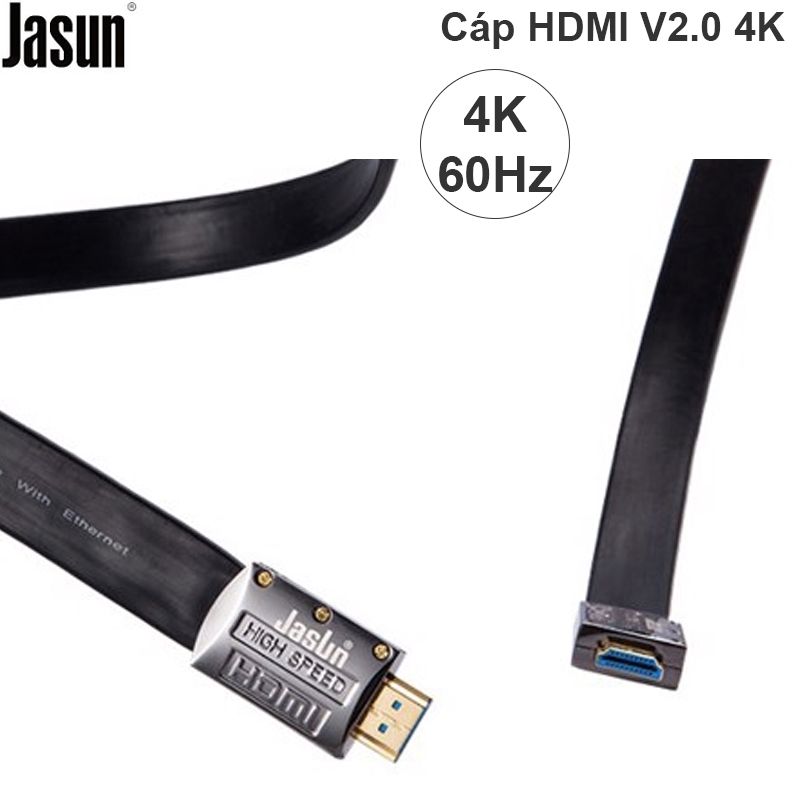 Cáp HDMI 2.0 mỏng dẹt Jasun 10 mét 4K ultra HD 60Hz