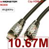 Cáp HDMI 2.0 4K60Hz Monster siêu chống nhiễu tốc độ cao 21.6Gbps 1M đến 15 mét