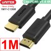 Cáp HDMI sang HDMI 2 đầu đực V1.4 4Kx2K 30Hz Unitek 1 mét đến 70m UNITEK chính hãng