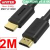 Cáp HDMI sang HDMI 2 đầu đực V1.4 4Kx2K 30Hz Unitek 1 mét đến 70m UNITEK chính hãng