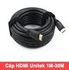 Cáp HDMI sang HDMI 2 đầu đực V1.4 4Kx2K 30Hz Unitek 1 mét đến 70m UNITEK chính hãng