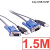 Cáp KVM USB 1.5 mét 3 mét