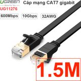  Cáp mạng LAN CAT7 10Gbps FTP UGREEN từ 1M 1.5M 2M 3M 5M 8M 10M 15M 20M, đầu bọc hợp kim mạ vàng 