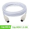 Cáp MD8 Mini DIN 8PIN 2 đầu đực male 1M 1.5M 2M 3M 5M...30M