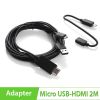 Cáp MHL to HDMI 2m đa năng (Micro USB 5pin & 11pin) dùng được cho các loại điện thoại hỗ trợ MHL