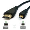 Cáp Micro HDMI sang HDMI dài 1M 1.5M 2M 3M 5M truyền HD từ Smartphone Máy ảnh Máy quay lên TV Máy chiếu