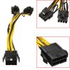 Cáp nguồn molex 8PIN ra 2 8PIN 6+2 20Cm