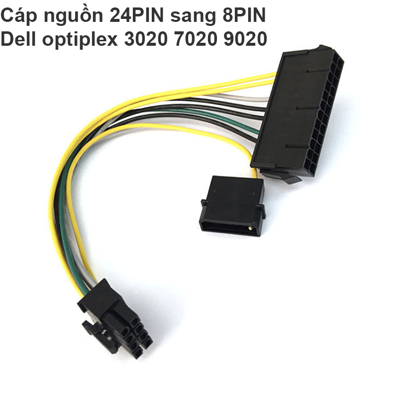 Cáp nguồn 24Pin molex IDE 4pin sang 8Pin cho Dell Optiplex 3020 7020 9020