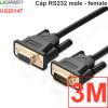 Cáp RS232 DB9 COM9 nối thẳng 1 đầu cái 1 đầu đực male - female UGREEN 1.5M 2M 3M 5M