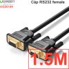 Cáp RS232 DB9 COM9 nối thẳng 2 đầu cái female - female UGREEN 1.5 mét và 5 mét