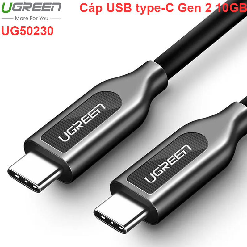 Cáp USB-C 3.1 gen2 10GB hỗ trợ 4K60Hz 1 mét Ugreen 50230