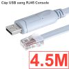 Cáp lập trình Console USB to RJ45 1.8M 3M 3.6M 4M 4.5M 5M