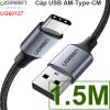 Cáp USB-C 2.0 sạc nhanh 3A QC3.0 chạy dữ liệu Smartphone Máy tính bảng USB AM sang USB CM Ugreen 0.25M-0.5M-1M-1.5M-2M