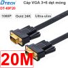 Cáp VGA 3+6 mỏng dẹt full HD1080P mạ vàng 24K DTECH 1.8M 3M 5M 10M 15M 20M