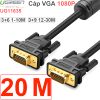 Cáp VGA UGREEN chuẩn 3C+6 3C+9 đầu cáp mạ vàng, cáp tròn 1.5M 3M 5M 8M 10M 12M 15M 20M 30M