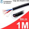 Dây hàn cáp âm thanh 4 lõi Pro - Audio cable 8mm Coraon NC-MS2AT