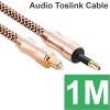 Cáp âm thanh quang audio toslink 3.5mm 1 mét và 2 mét