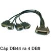 Cáp chuyển đổi DB44 ra 4 cổng DB9 50Cm - D-SUB 44 PIN to DB9 RS232