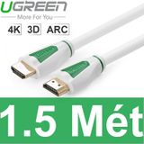  Dây Cáp HDMI V1.4 4K 30Hz lõi đồng tinh khiết Ugreen 1.5 Mét 2 Mét 3 mét 