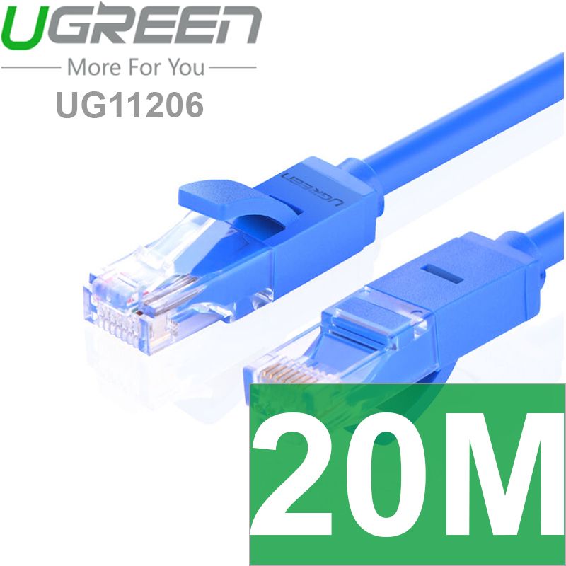  Cáp mạng LAN Cat6 UTP Ugreen từ 0.5M I 1M | 2M | 3M | 5M | 10M | 15M | 20M | 25M | 30M | 40M | 50M | 80M | 100M 