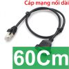 Cáp mạng RJ45 nối dài 1 đầu đực 1 đầu cái - Dây mạng RJ45 có bắt vít nối dài 30Cm | 60Cm