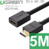 Cáp nối dài HDMI 1 đầu âm 1 đầu dương Ugreen 0.5M | 1M | 2M | 3M | 5M