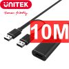 Cáp nối dài USB 2.0 AM-AF 1 đầu đực 1 đầu cái 10 mét có cấp nguồn UNITEK Y-278