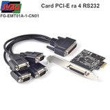  Card PCI-E 1X ra 4 cổng DB9 RS232 Syba FG-EMT01A-1CN01 